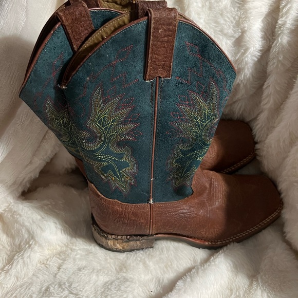 Double H Men's Roper Western Work Boots Size 7.5 EE - Picture 3 of 7